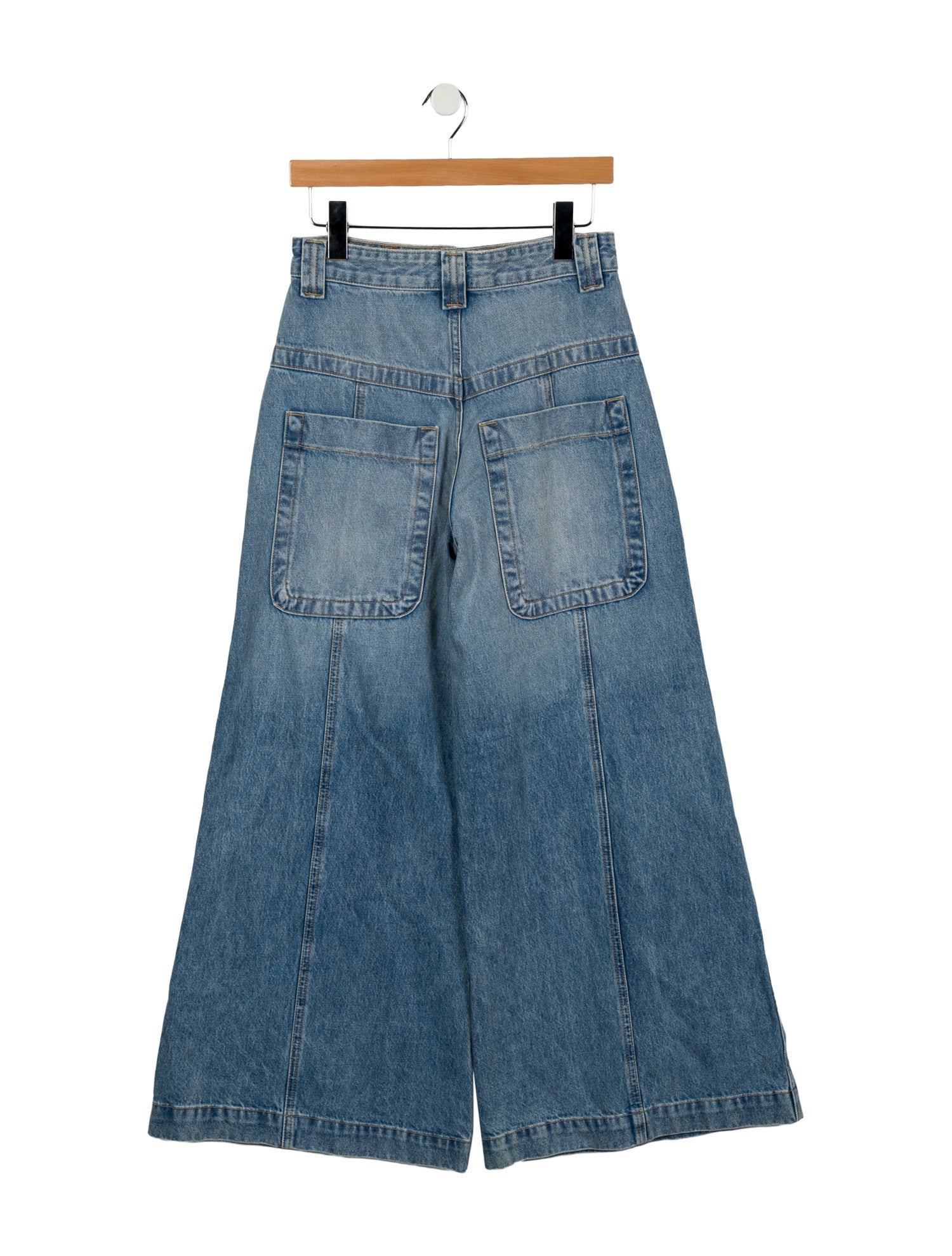 Khaite High-Rise Wide Leg Jeans