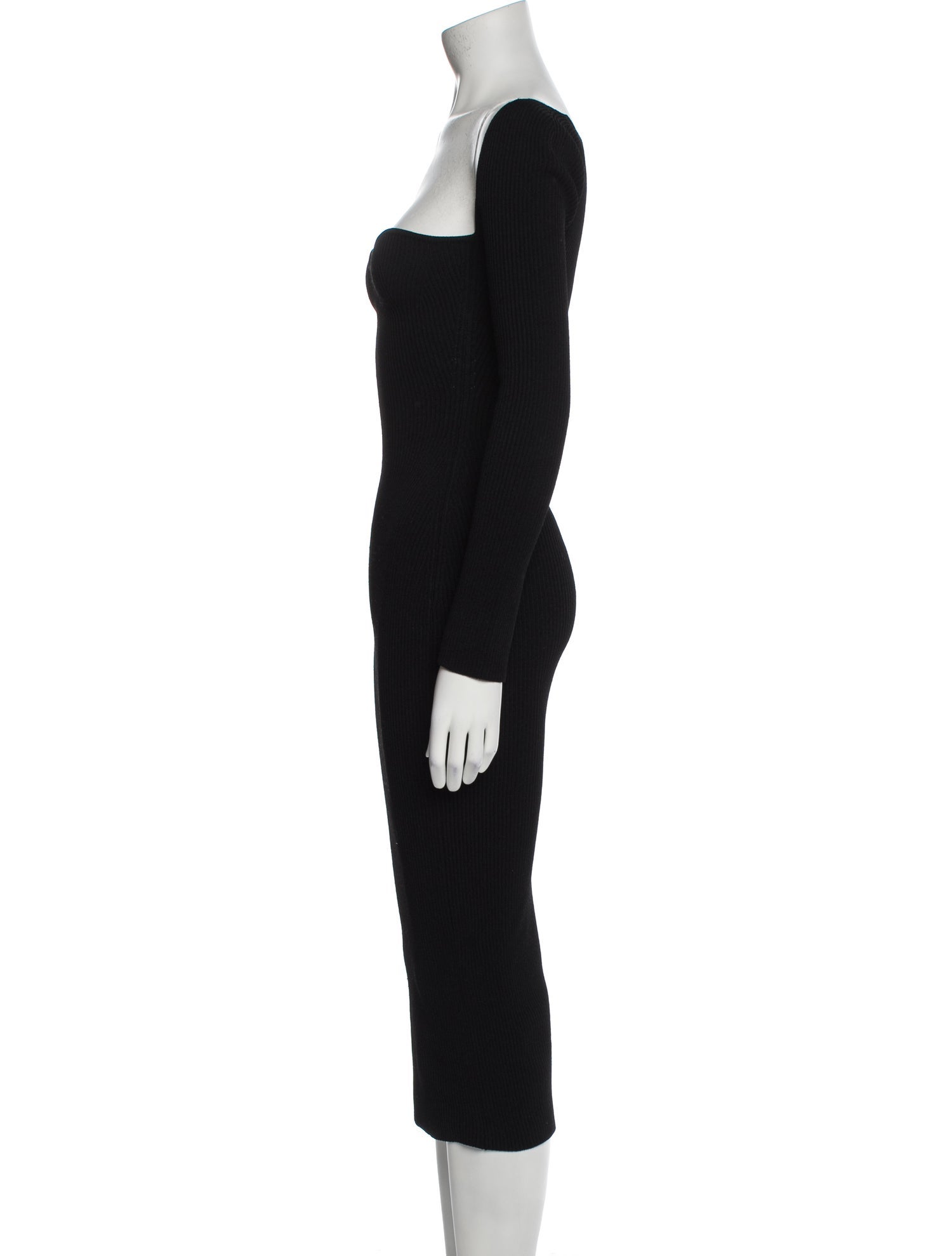 Khaite Square Neckline Midi Length Dress