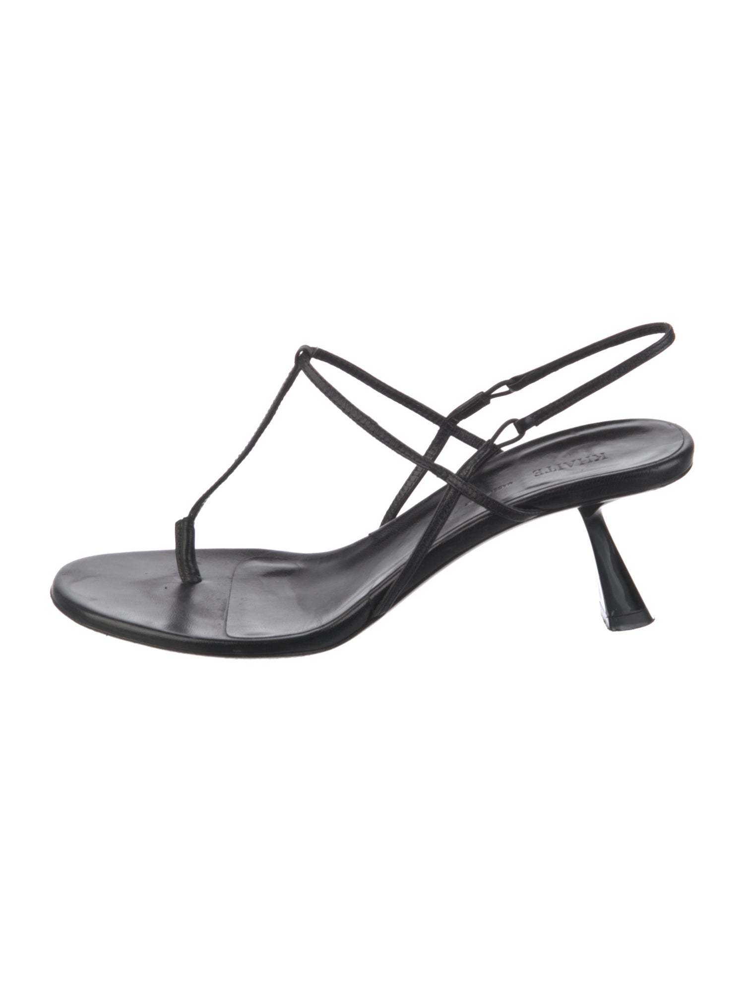 Khaite Leather Slingback Sandals