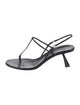 Khaite Leather Slingback Sandals