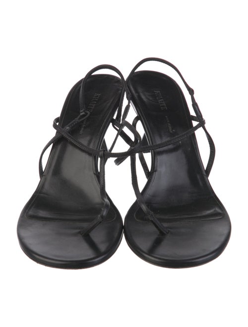 Khaite Leather Slingback Sandals