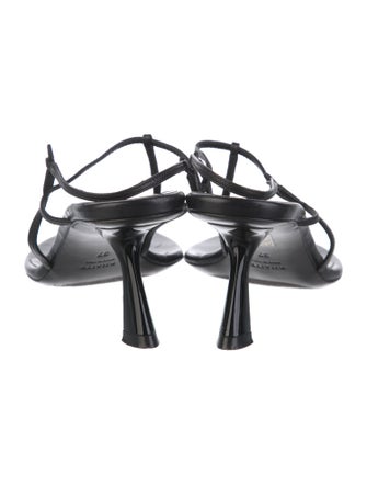 Khaite Leather Slingback Sandals