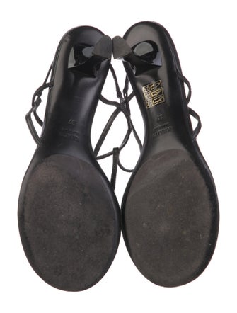 Khaite Leather Slingback Sandals