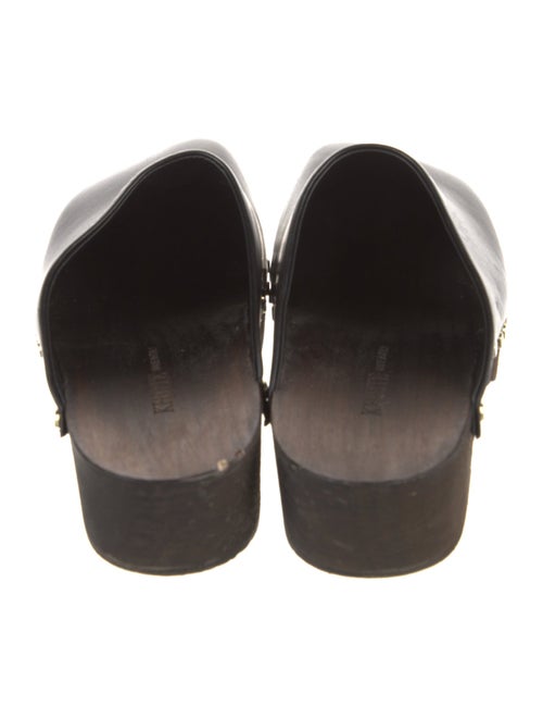 Khaite Leather Studded Accents Mules