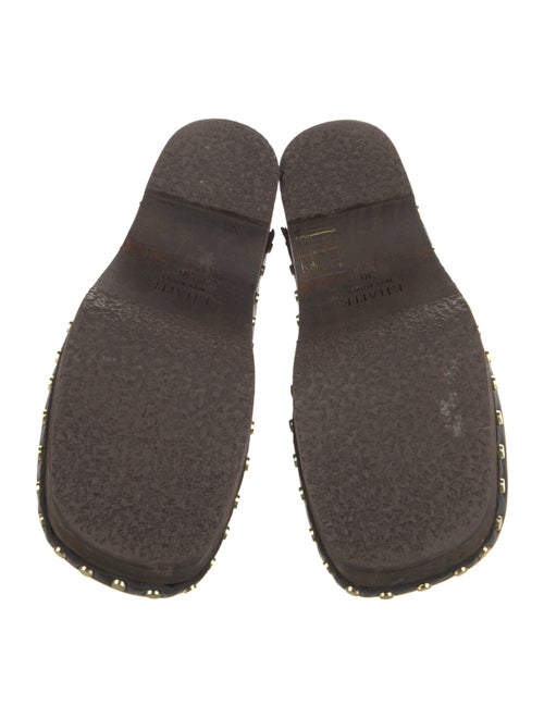 Khaite Leather Studded Accents Mules