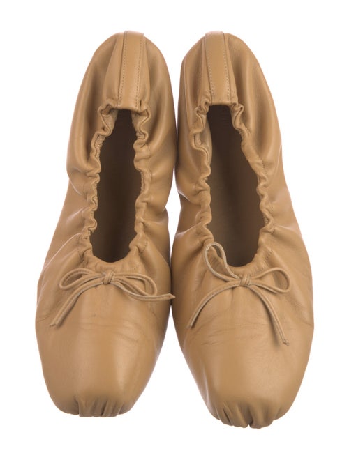 Khaite Leather Ballet Flats