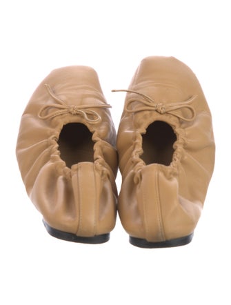 Khaite Leather Ballet Flats