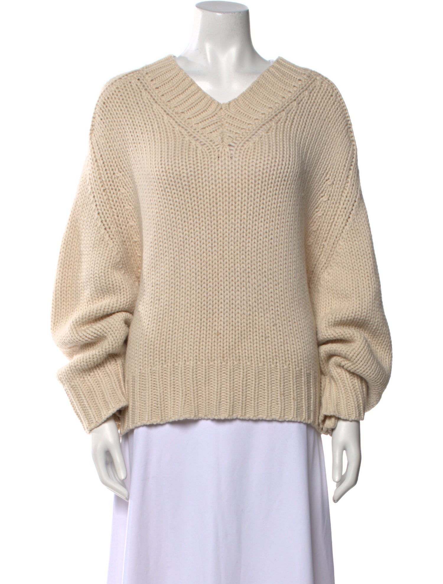 Khaite Cashmere V-Neck Sweater