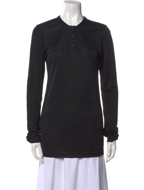 Khaite Mock Neck Long Sleeve Top