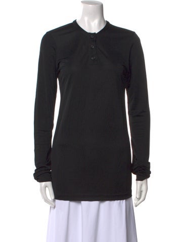 Khaite Tops Mock Neck Long Sleeve Top M