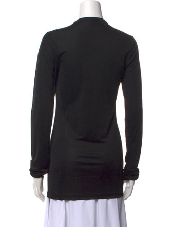 Khaite Mock Neck Long Sleeve Top