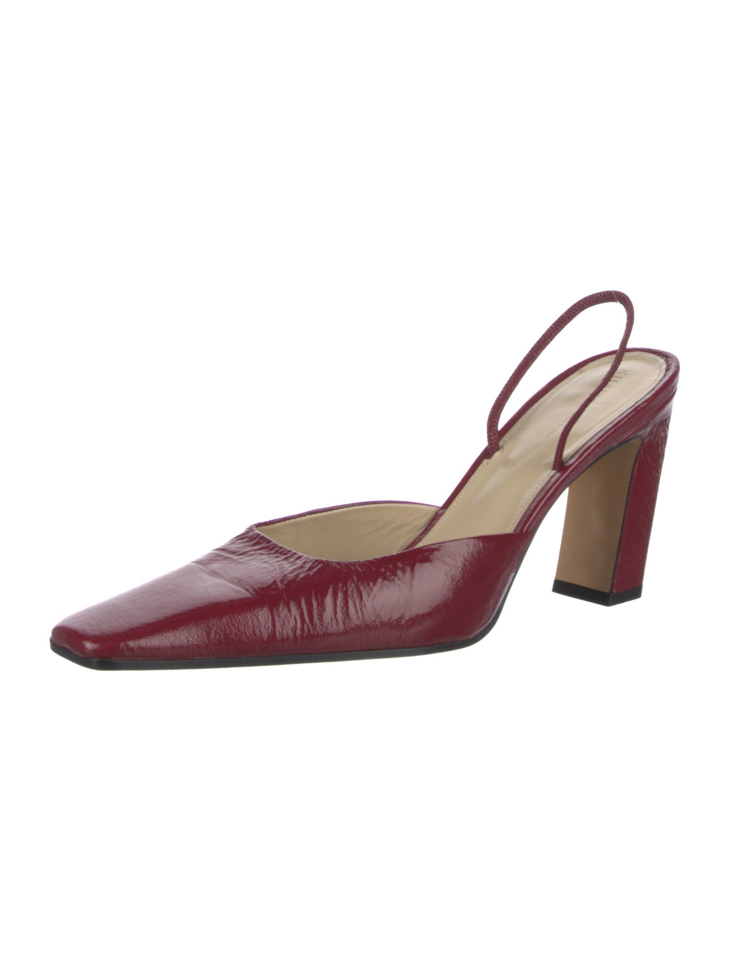 Khaite Leather Slingback Pumps