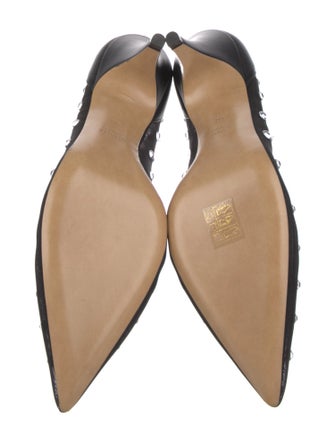 Khaite Mesh Crystal Embellishments Pumps