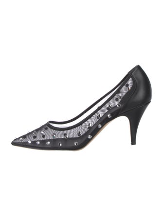Khaite Mesh Crystal Embellishments Pumps