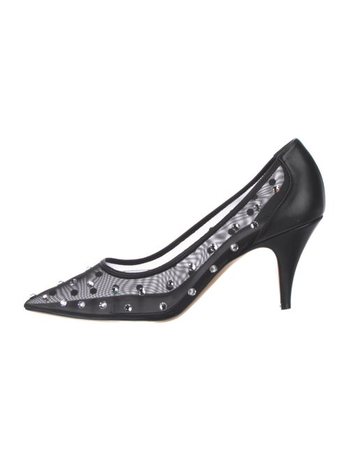 Khaite Mesh Crystal Embellishments Pumps