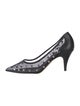 Khaite Mesh Crystal Embellishments Pumps
