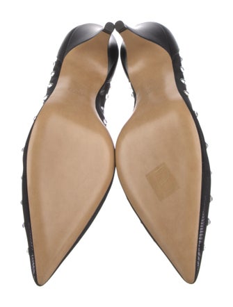 Khaite Mesh Crystal Embellishments Pumps