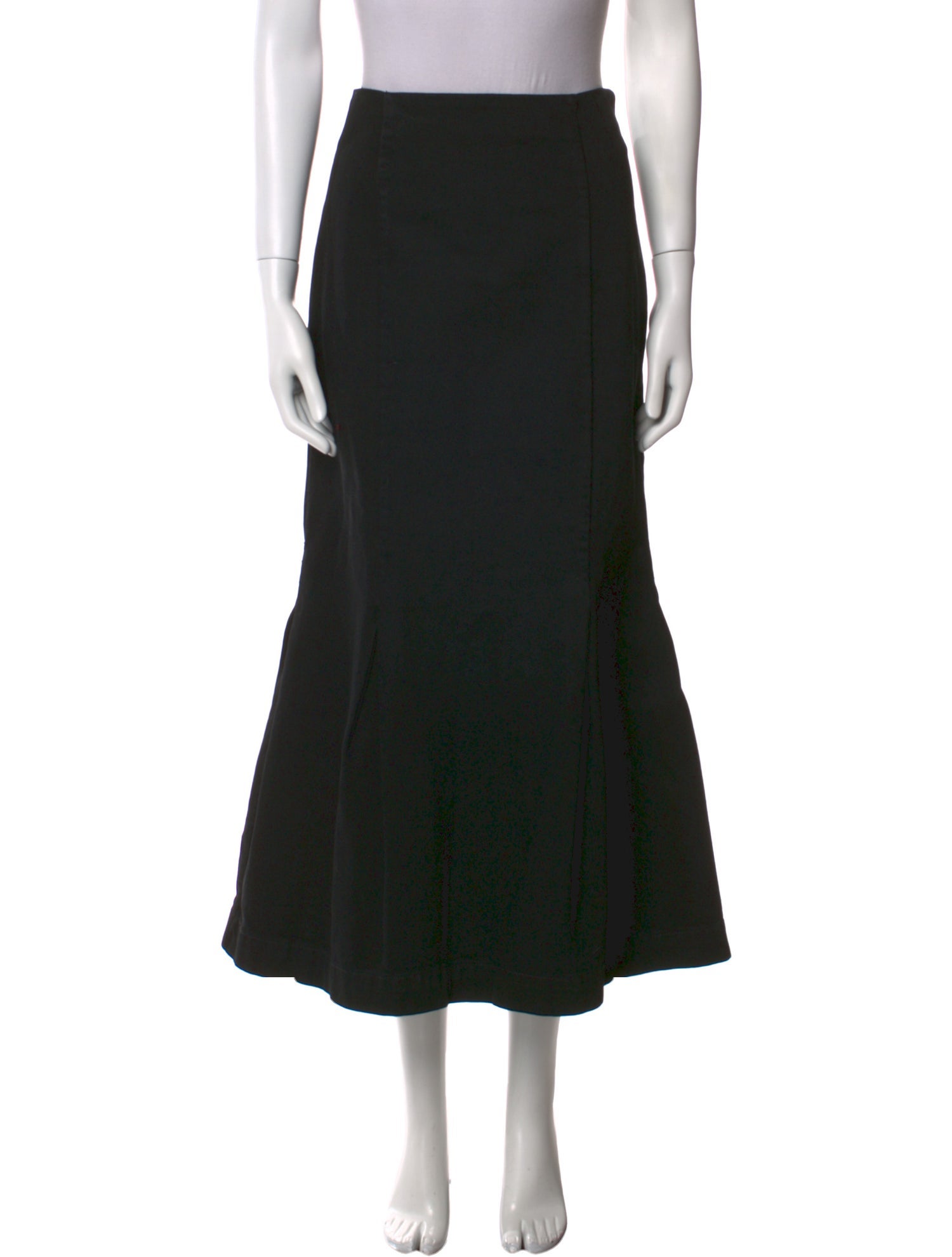 Khaite Pleated Accents Midi Length Skirt