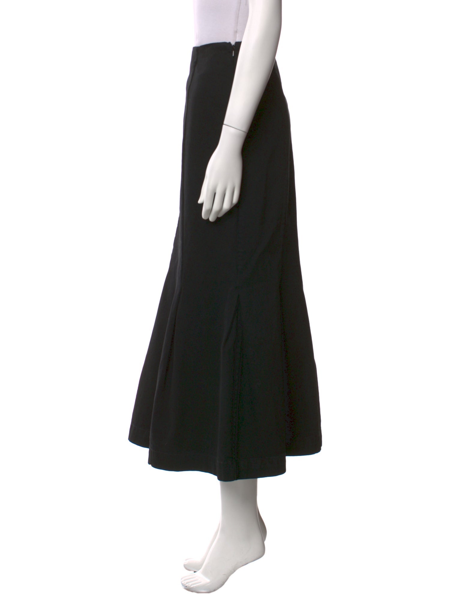 Khaite Pleated Accents Midi Length Skirt