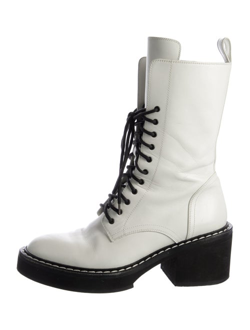 Khaite Leather Combat Boots