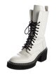 Khaite Leather Combat Boots