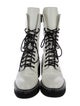 Khaite Leather Combat Boots