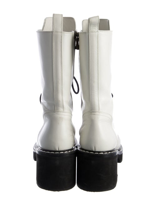 Khaite Leather Combat Boots