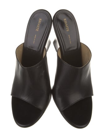 Khaite Leather Slides
