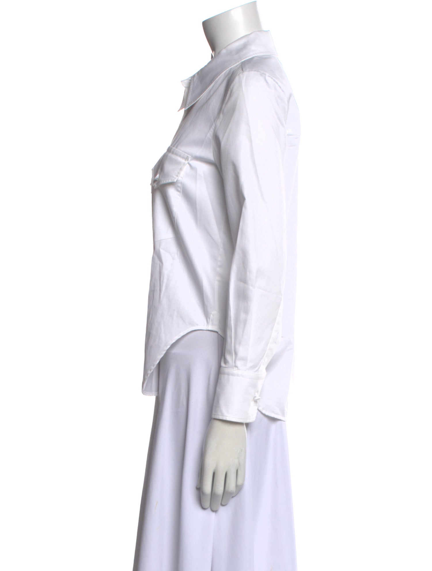 Khaite Long Sleeve Button-Up Top