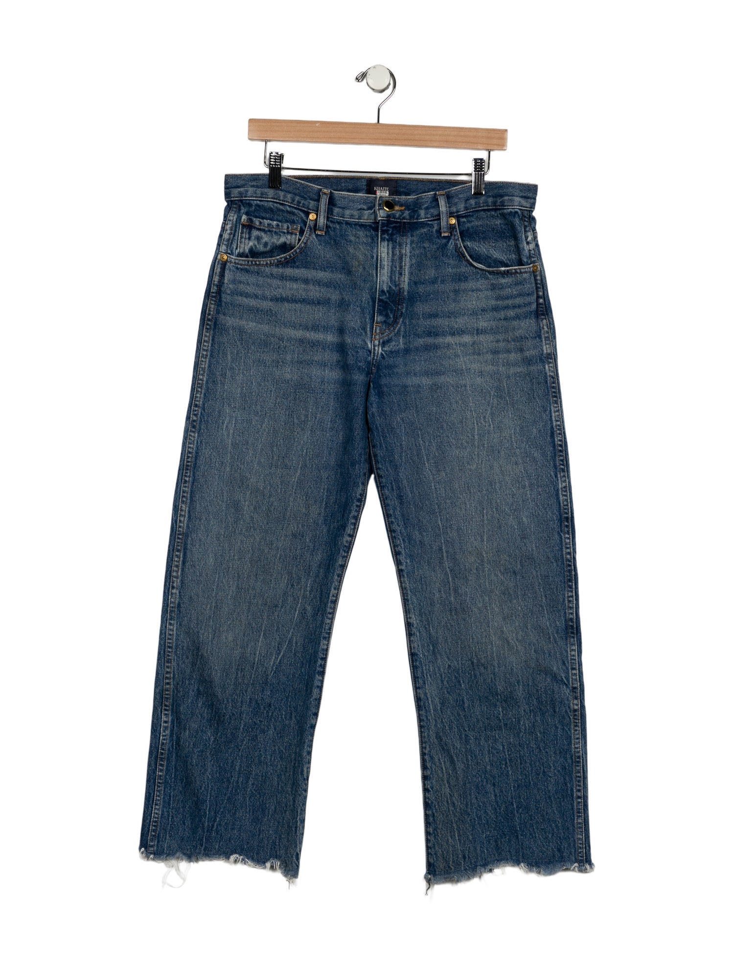 Khaite Alissa Straight Leg Jeans - Blue, 10