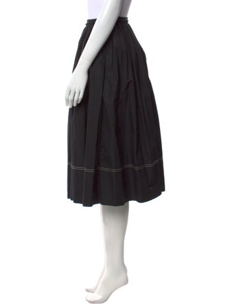 Khaite Pleated Accents Knee-Length Skirt