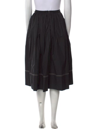 Khaite Pleated Accents Knee-Length Skirt