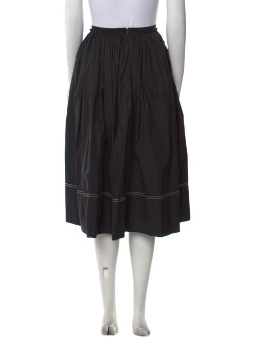 Khaite Pleated Accents Knee-Length Skirt