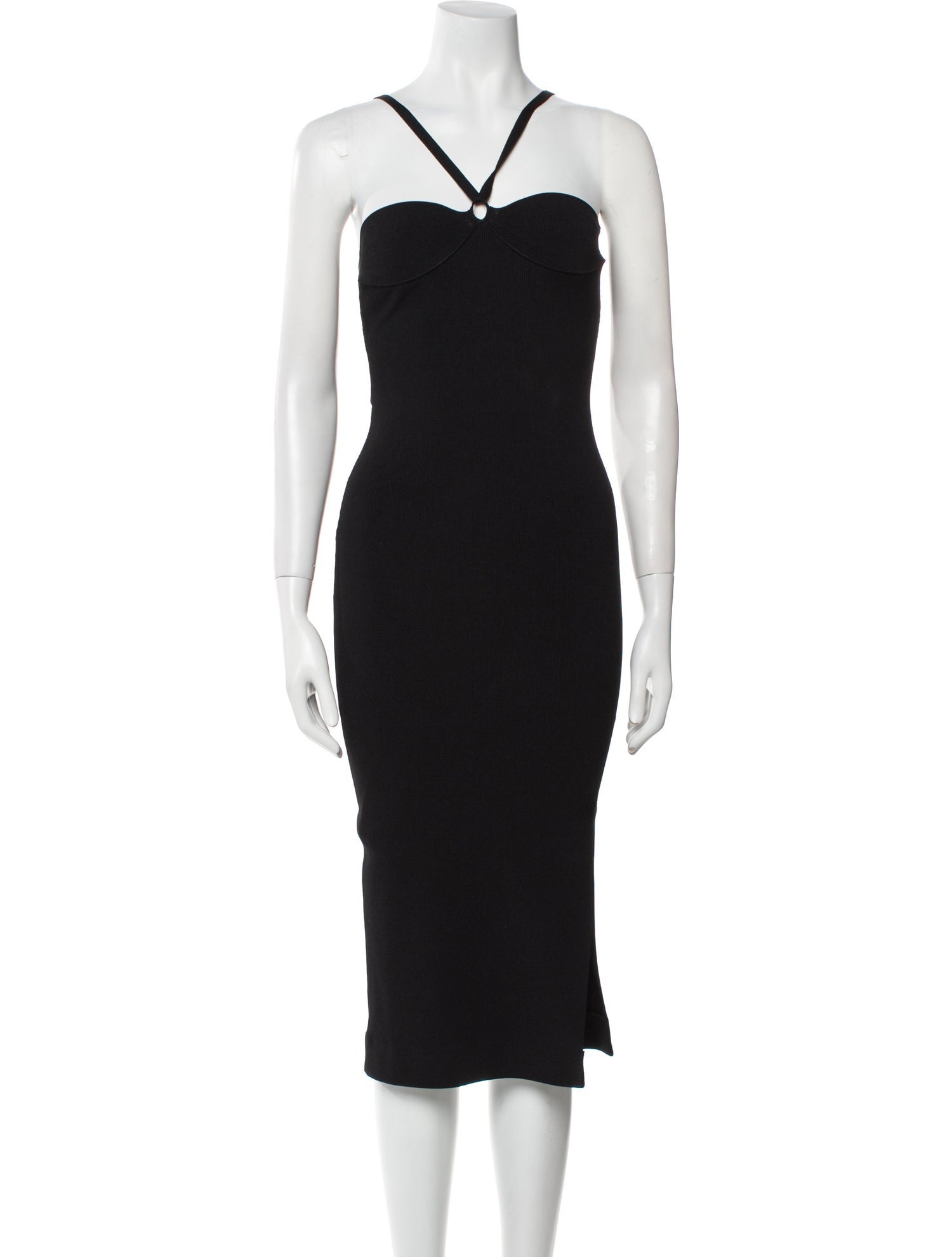 Khaite Halterneck Knee-Length Dress