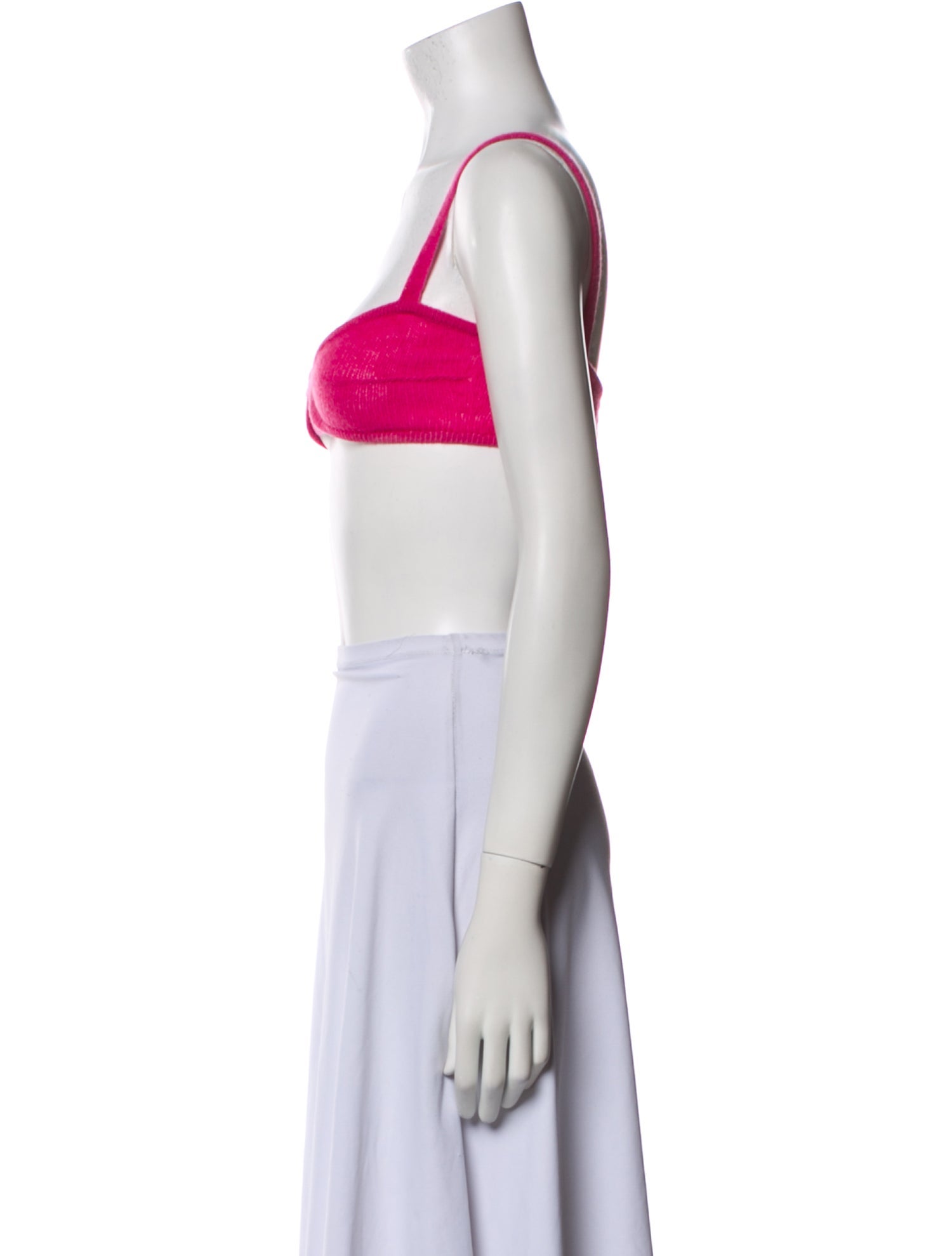 Khaite Cashmere Square Neckline Crop Top