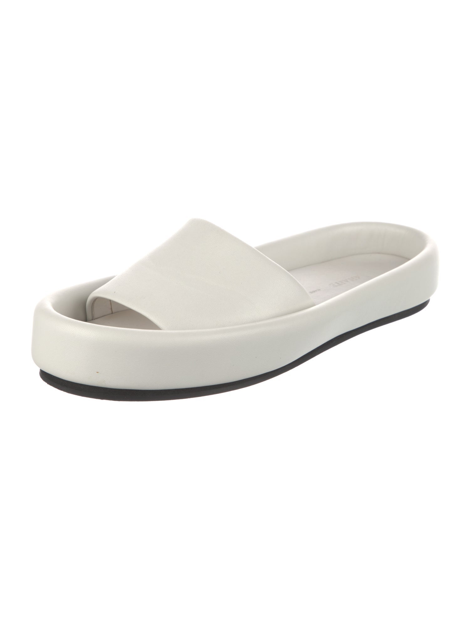 Khaite Leather Slides