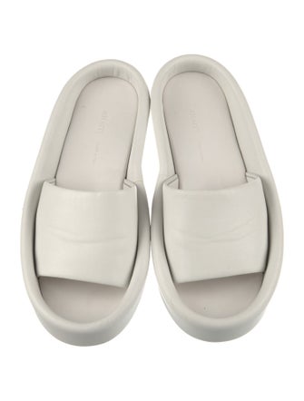 Khaite Leather Slides