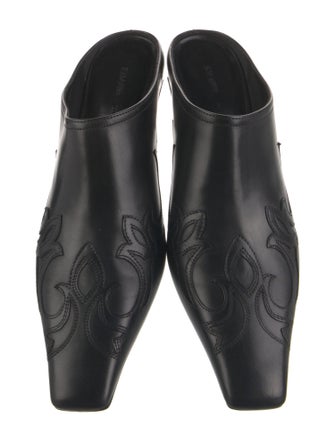 Khaite Leather Mules