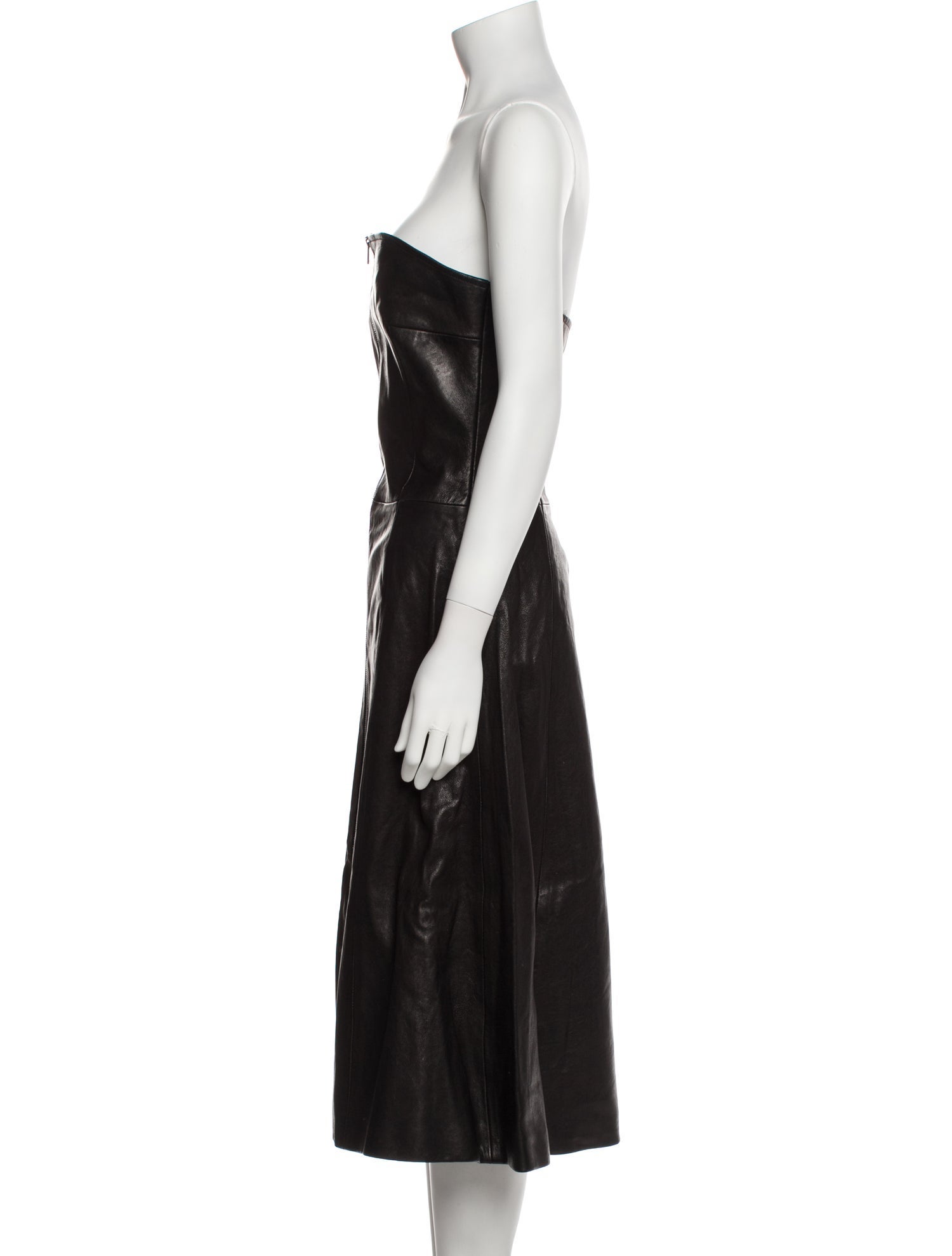 Khaite Leather Dress - Black Dresses, Clothing - KHAIT79313 | The RealReal