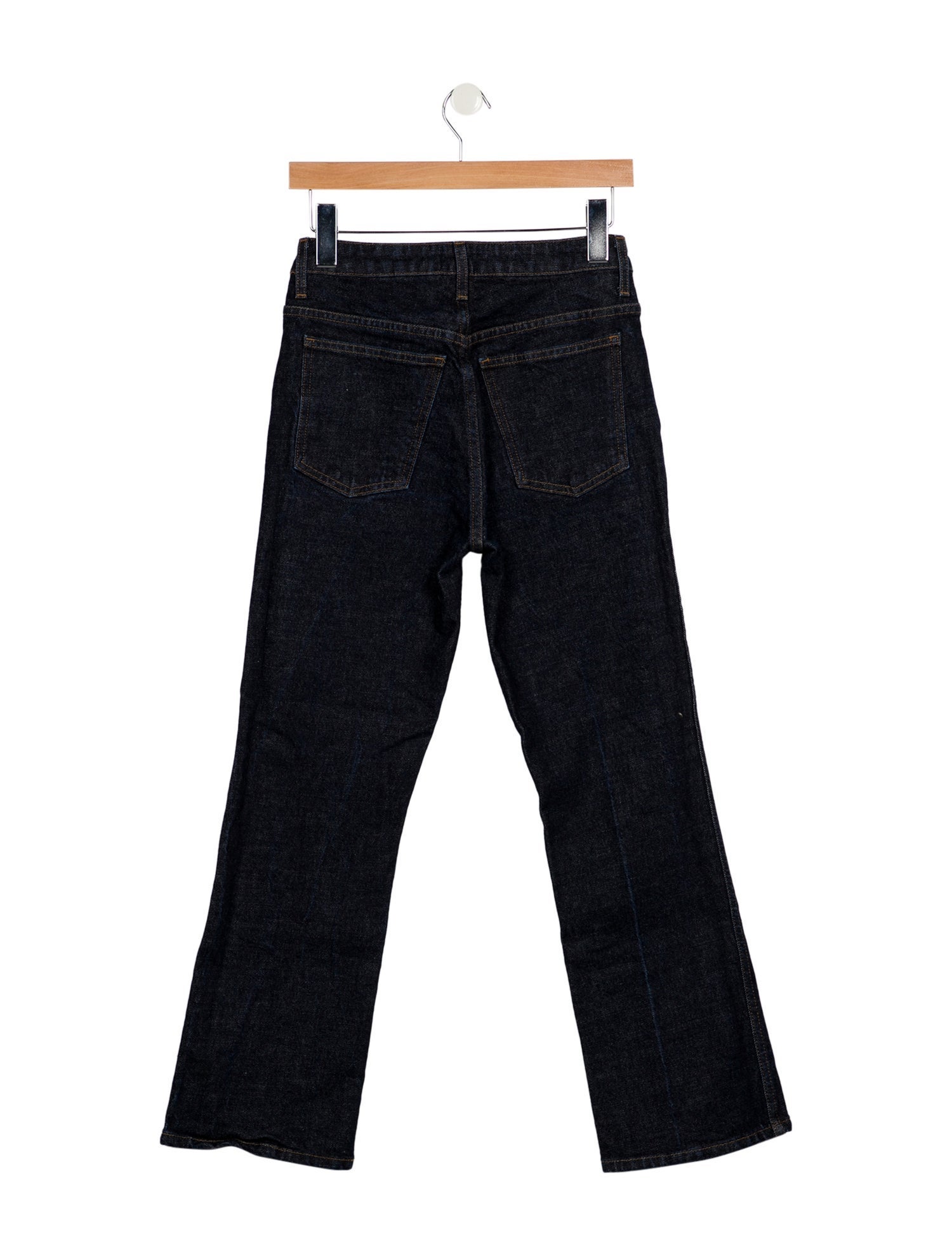 Khaite High-Rise Straight Leg Jeans