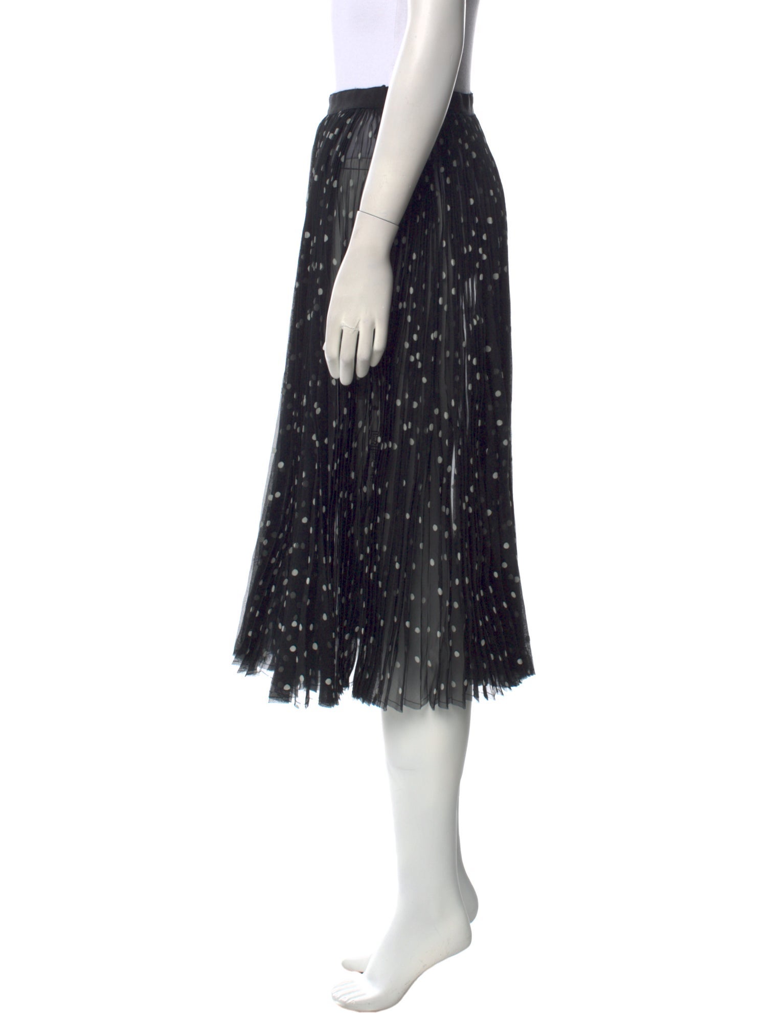 Khaite Silk Midi Length Skirt