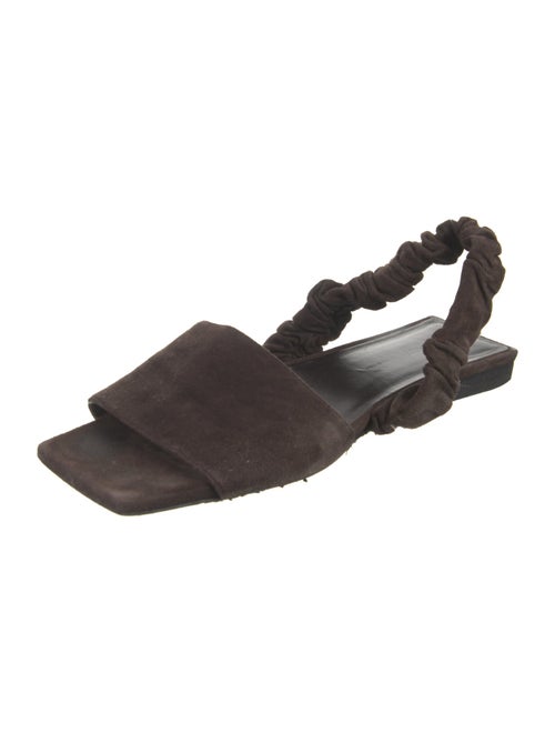 Khaite Suede Slingback Sandals