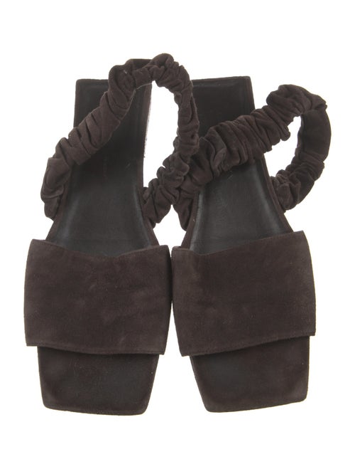 Khaite Suede Slingback Sandals