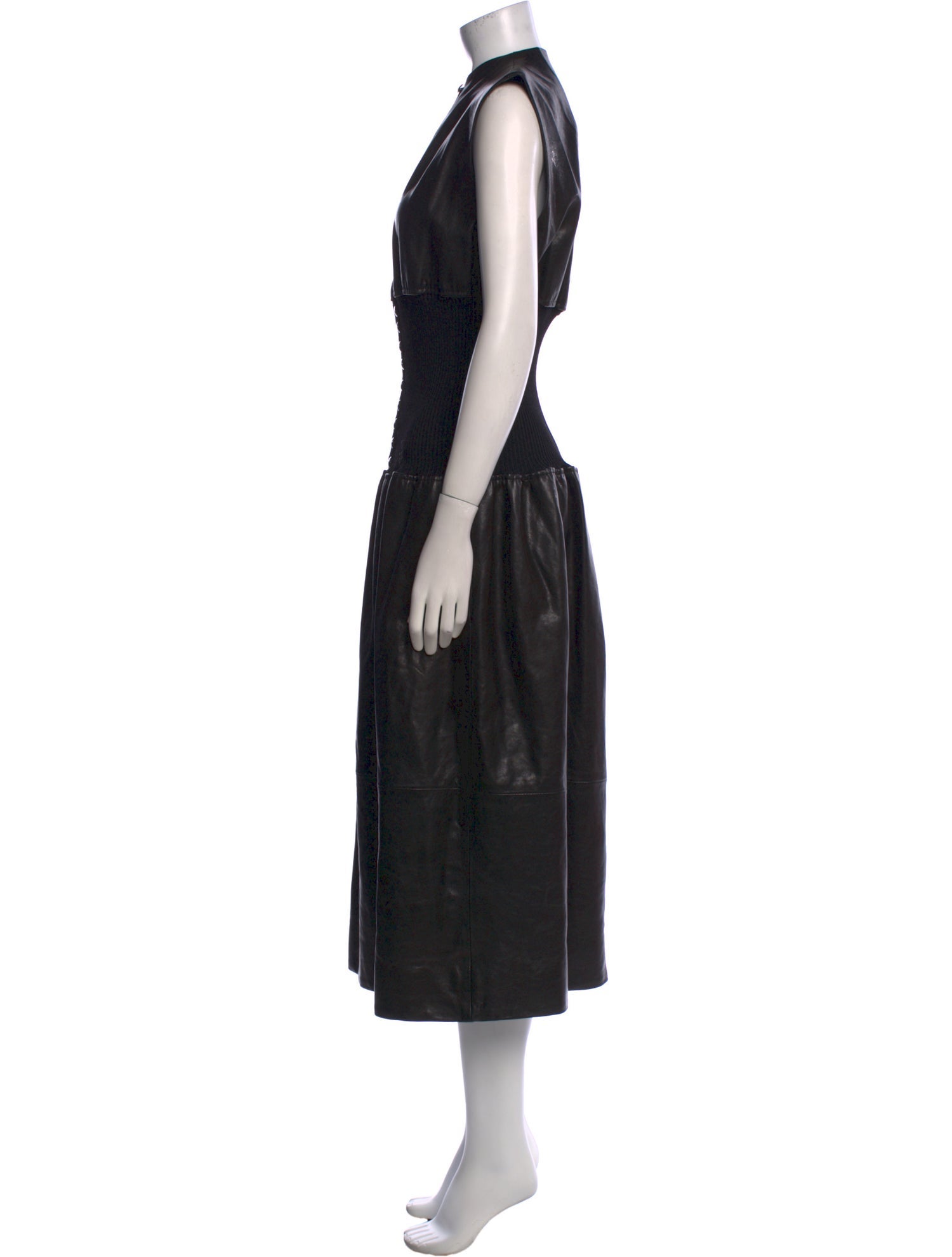 Khaite Lambskin Long Dress