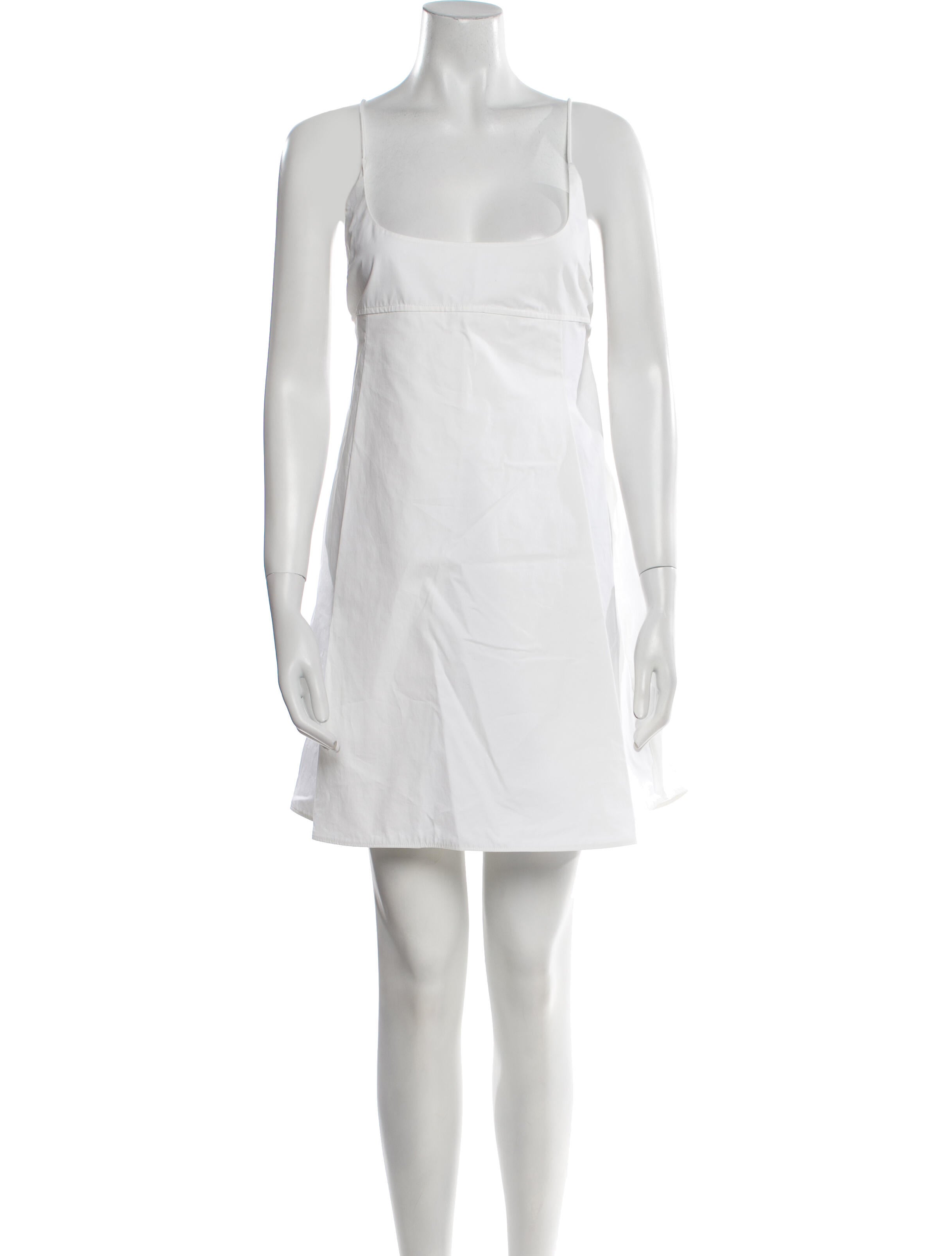 Khaite Square Neckline Mini Dress