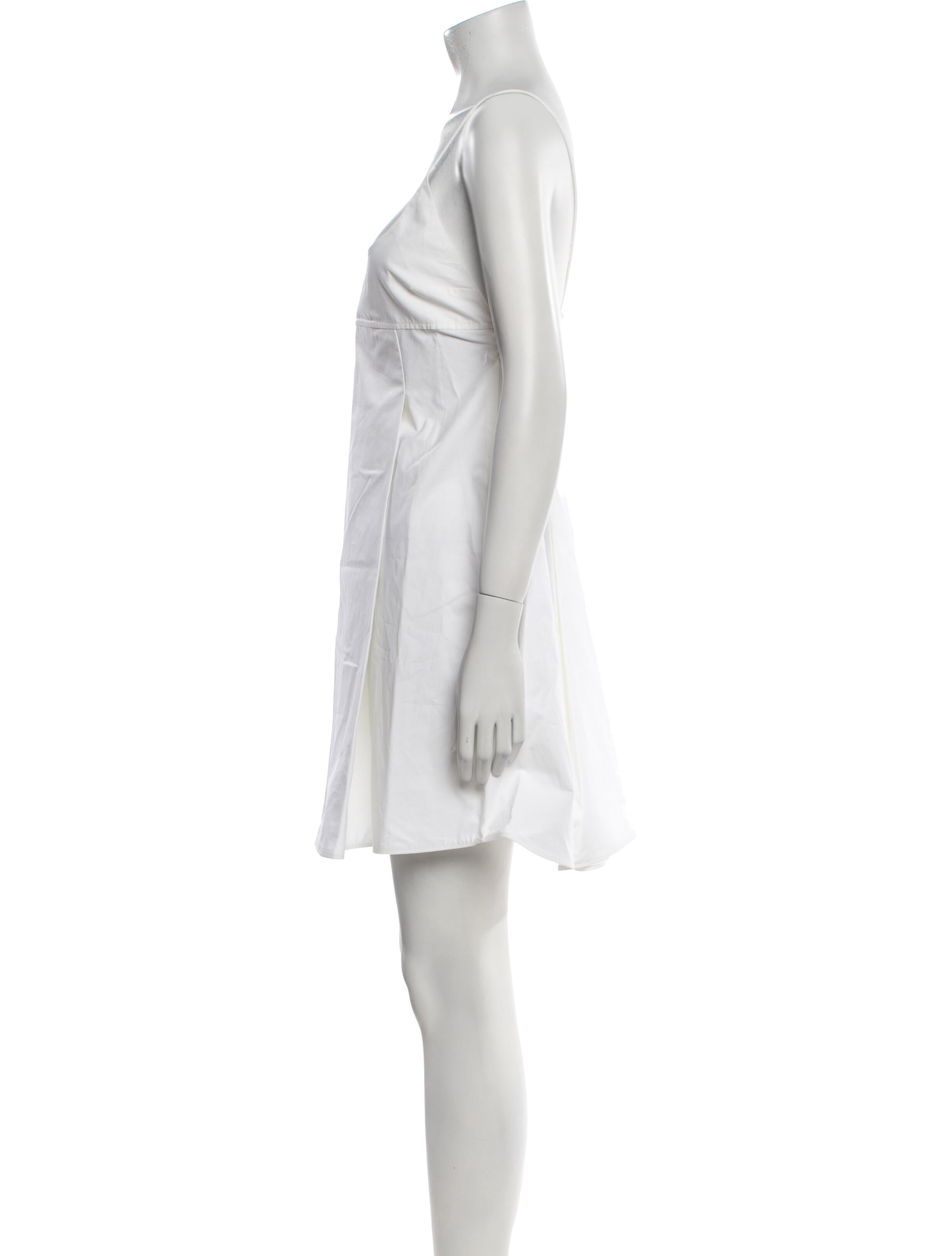 Khaite Square Neckline Mini Dress