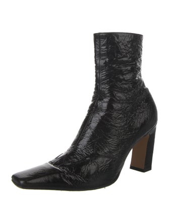 Khaite Patent Leather Sock Boots