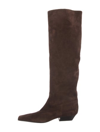 Khaite Suede Riding Boots