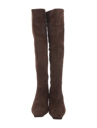 Khaite Suede Riding Boots