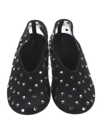 Khaite Mesh Crystal Embellishments Ballet Flats